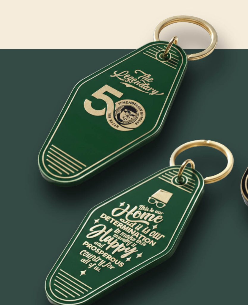 Signature diamond Strap Keychain